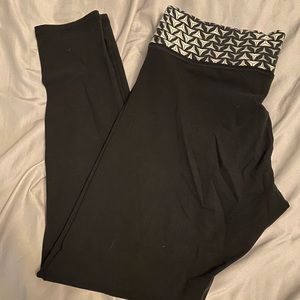 Yoga Legging - black and white band